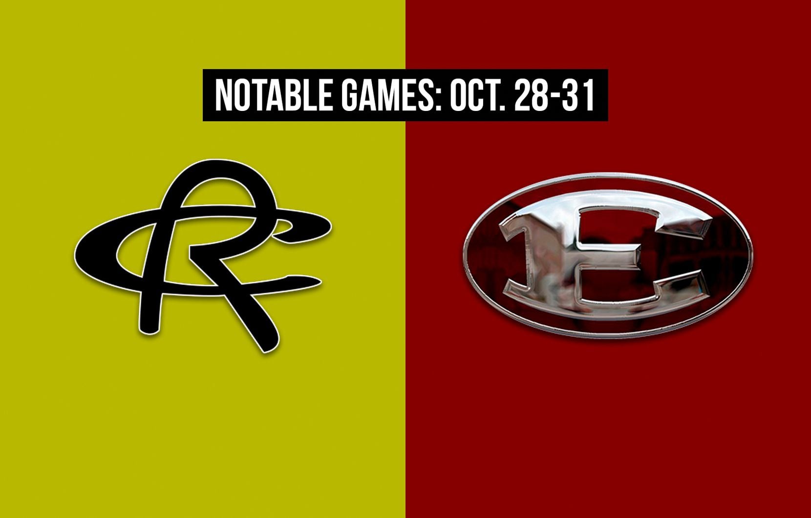Notable games for the week of Oct. 28-31 of the 2020 season: Royse City vs. Ennis.
