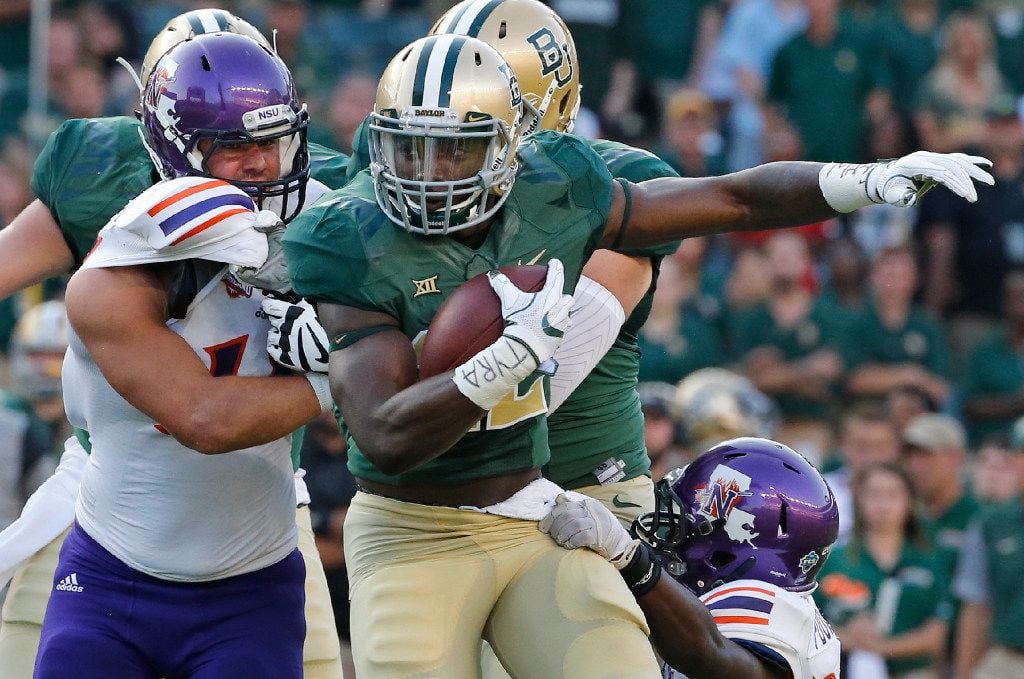Baylor running back Terence Williams (22) is pictured during the Northwestern State University Demons vs. the Baylor University Bears NCAA football game at McLane Stadium in Waco, Texas on Friday, September 2, 2016. (Louis DeLuca/The Dallas Morning News)
