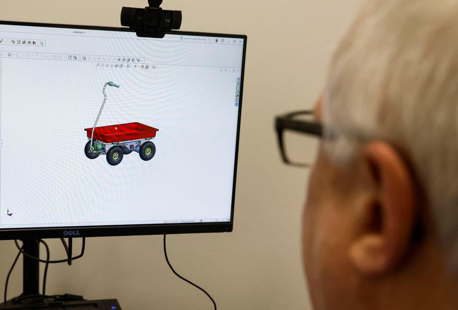 MacDonald uses computer-aided design to create products like Buffalo Carts.