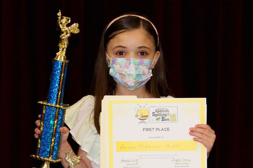 Ariana Martínez Hueda ganó el 10 concurso de Spelling Bee regional. Es la primera estudiante...