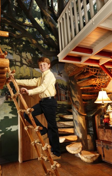 Klyde Warren, at home in his treehouse-themed bedroom, says he looks forward to playing in...