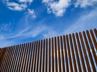 A section of border fence consisting of steel bollard panels near TX-480 on Wednesday, Aug....