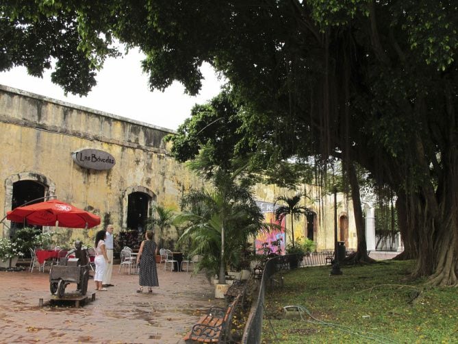 Las Bovedas at the French Plaza, Casco Viejo. The old dungeons that served as prisons have...