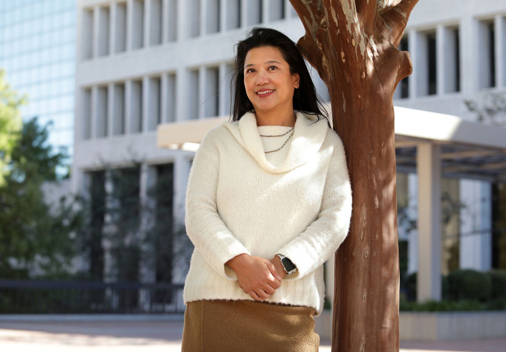 Dr. Jasmin Tiro poses for a photograph at UT Southwestern Medical Center in Dallas, Texas,...