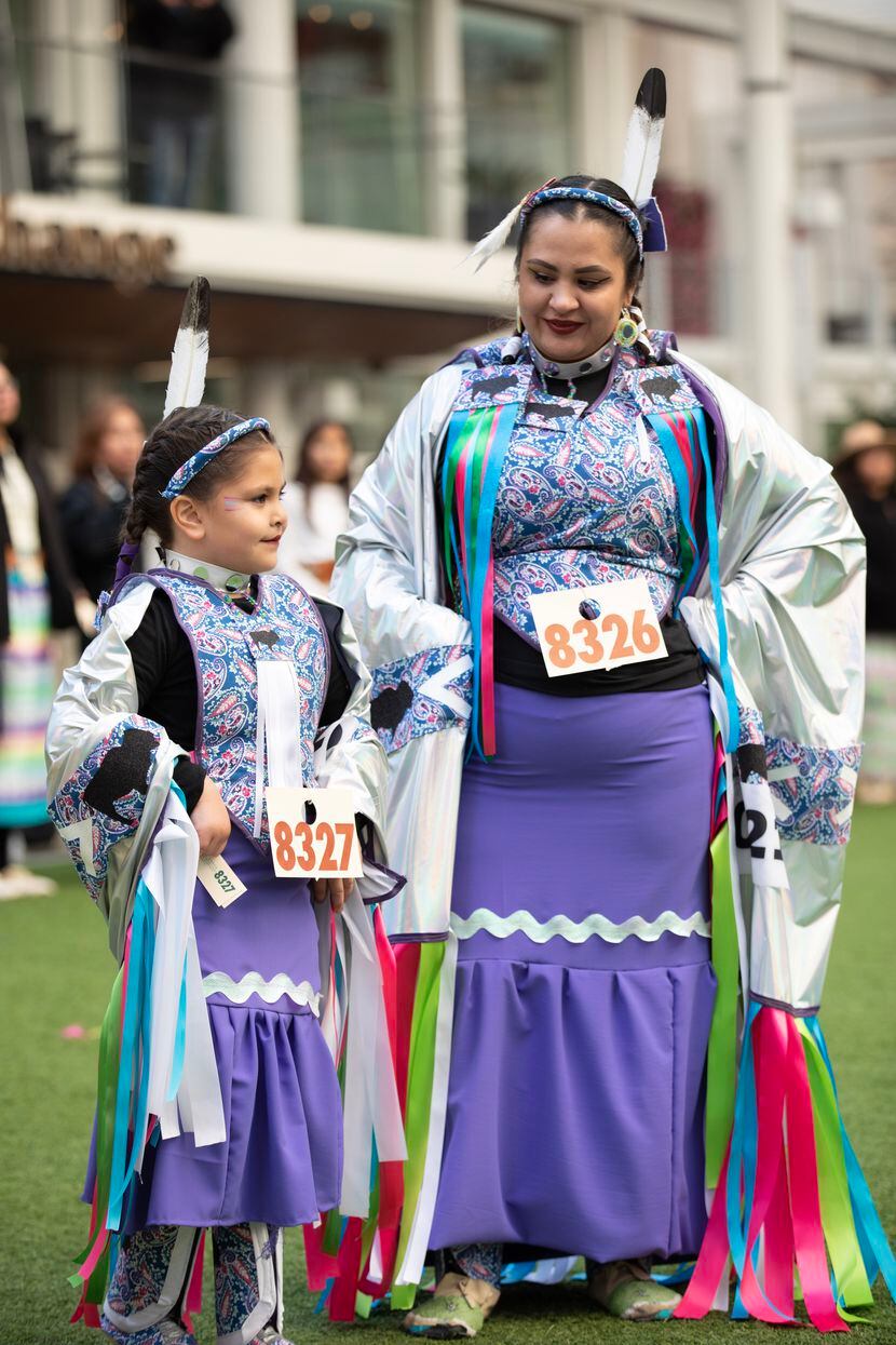 Monica Kampeska and daughter Audrey Soto, 7, were finalists in the traditional portion of...