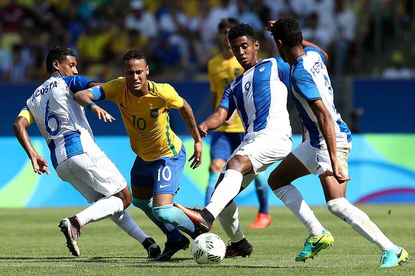 Brasil goleó 6-0 a Honduras para avanzar a la final de futbol olímpico. Fotos GETTY IMAGES

