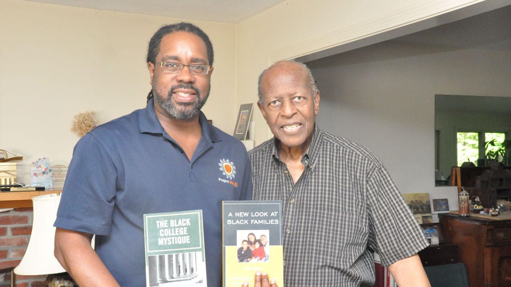 The author, Richard J. Reddick, left, poses with his former professor, mentor and book...