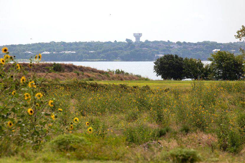 A 119-acre tract of the Bayside property along Lake Ray Hubbard is photographed in Rowlett,...