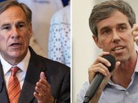 Democrat Beto O’Rourke is running for governor against two-time Republican incumbent Greg Abbott. Abbott recently blasted O’Rourke, a former congressman from El Paso, for remarks he made in 2019 about tax exemptions and churches that oppose LGBTQ rights. (Photos by Lynda M. Gonzalez, left, and Rose Baca, right)