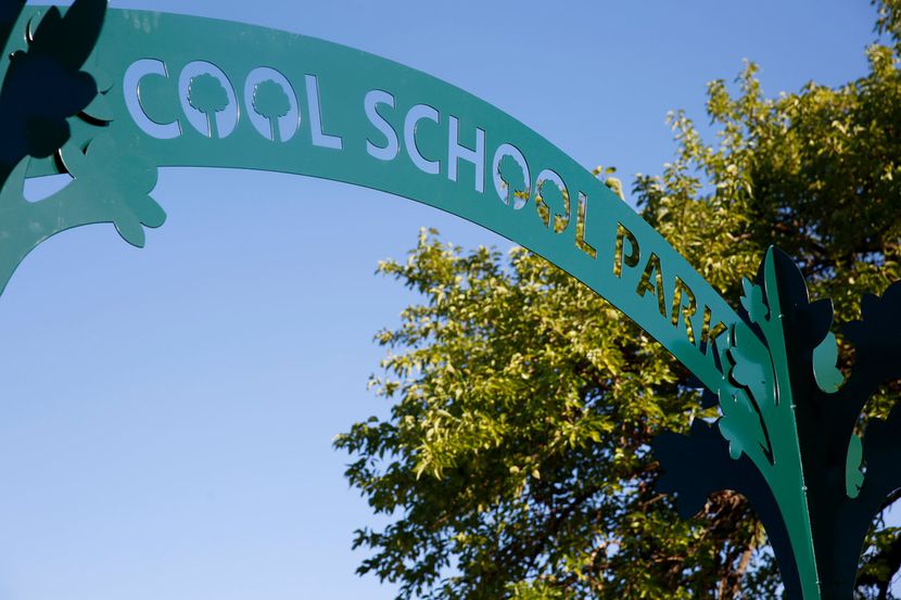 The Cool School Park at Dan D. Rogers Elementary School  August 16,  2019. The city and...