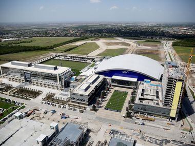 An aerial view of the Dallas Cowboys headquarters at The Star from the Cowboys new corporate...