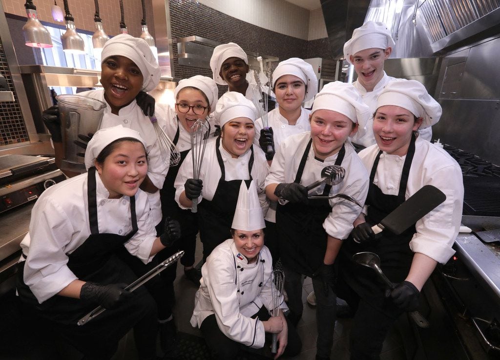 Executive chef Annie Greenslade and her students run Blu Community Bistro at Allen High...