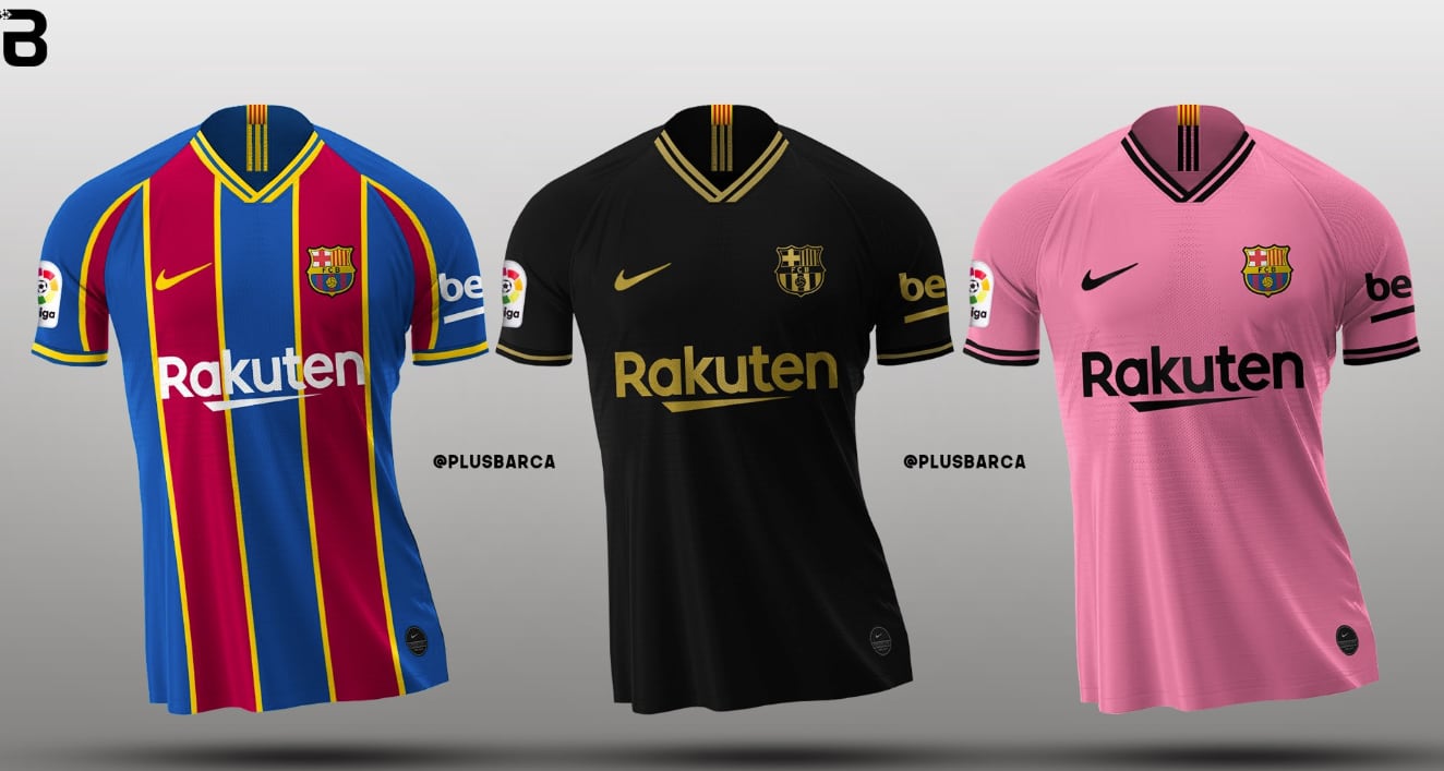 Posible nuevo uniforme del FC Barcelona para la nueva temporada en España.
