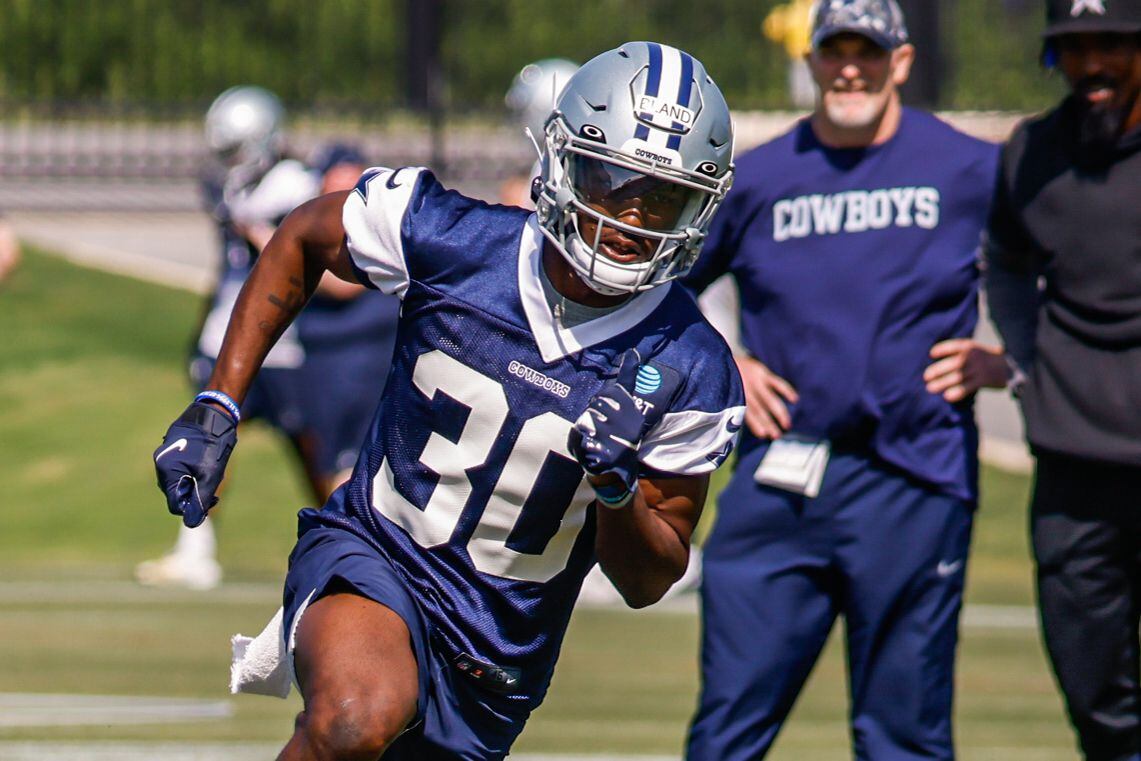 Dallas Cowboys cornerback (30) DaRon Bland during a Cowboys rookie minicamp at The Star in...