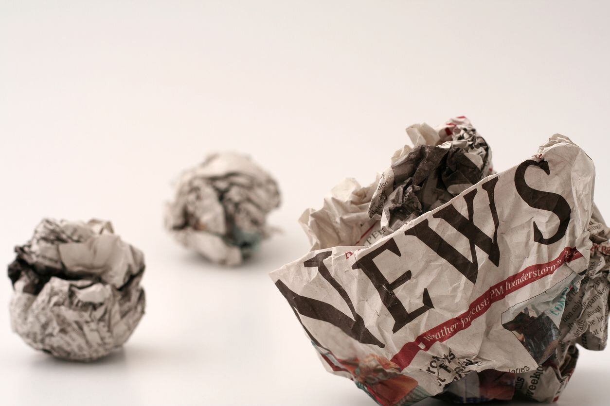 ball of generic newspapers with the word NEWS visibleView other variations of the concept: