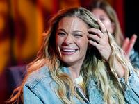 Singer LeAnn Rimes reacts during a Q&A session with fans at "An Evening with LeAnn Rimes" in...