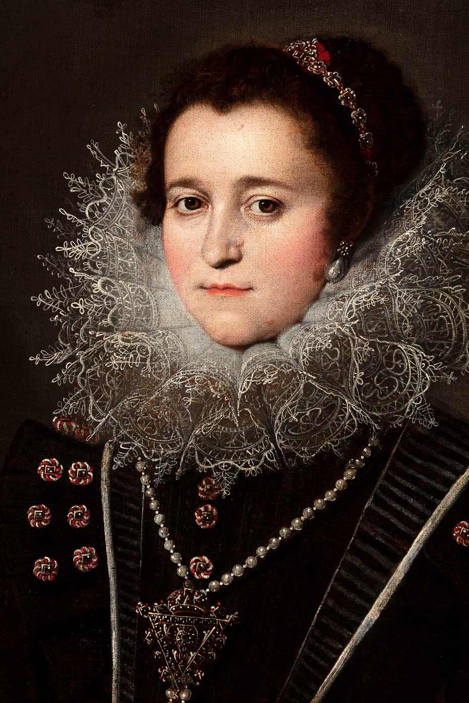 A principios de este año, Meadows adquirió a Bartolomé González y Serrano en 1621. "imagen de una dama" En honor a Roglan.