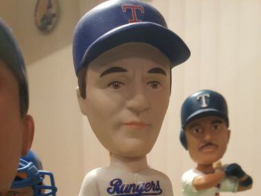 A Nolan Ryan bobblehead from the collection of Johnnie Lehew. The Fort Worth resident has...