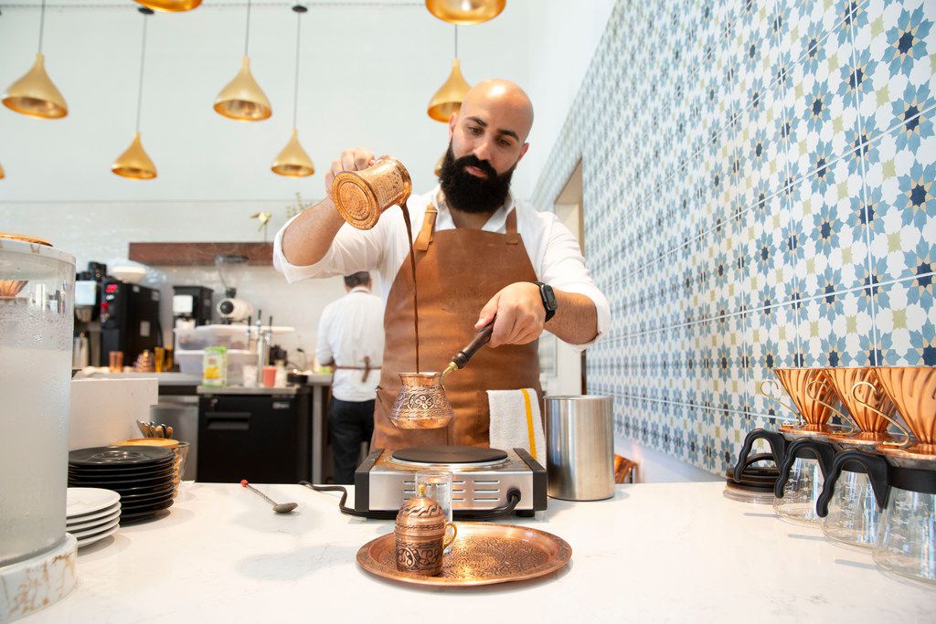 Pax & Beneficia serves lattes, cortados and Turkish coffee.