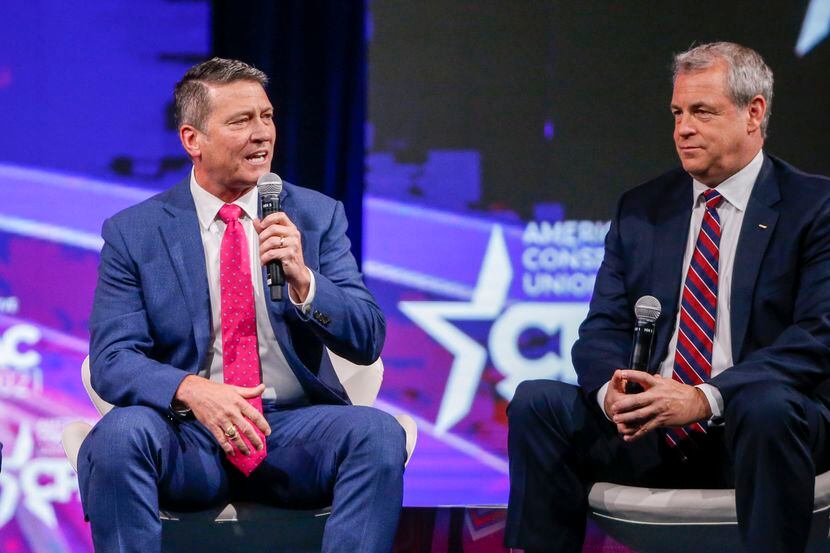 Rep. Ronny Jackson, R-Texas, speaks during a panel at the Conservative Political Action...