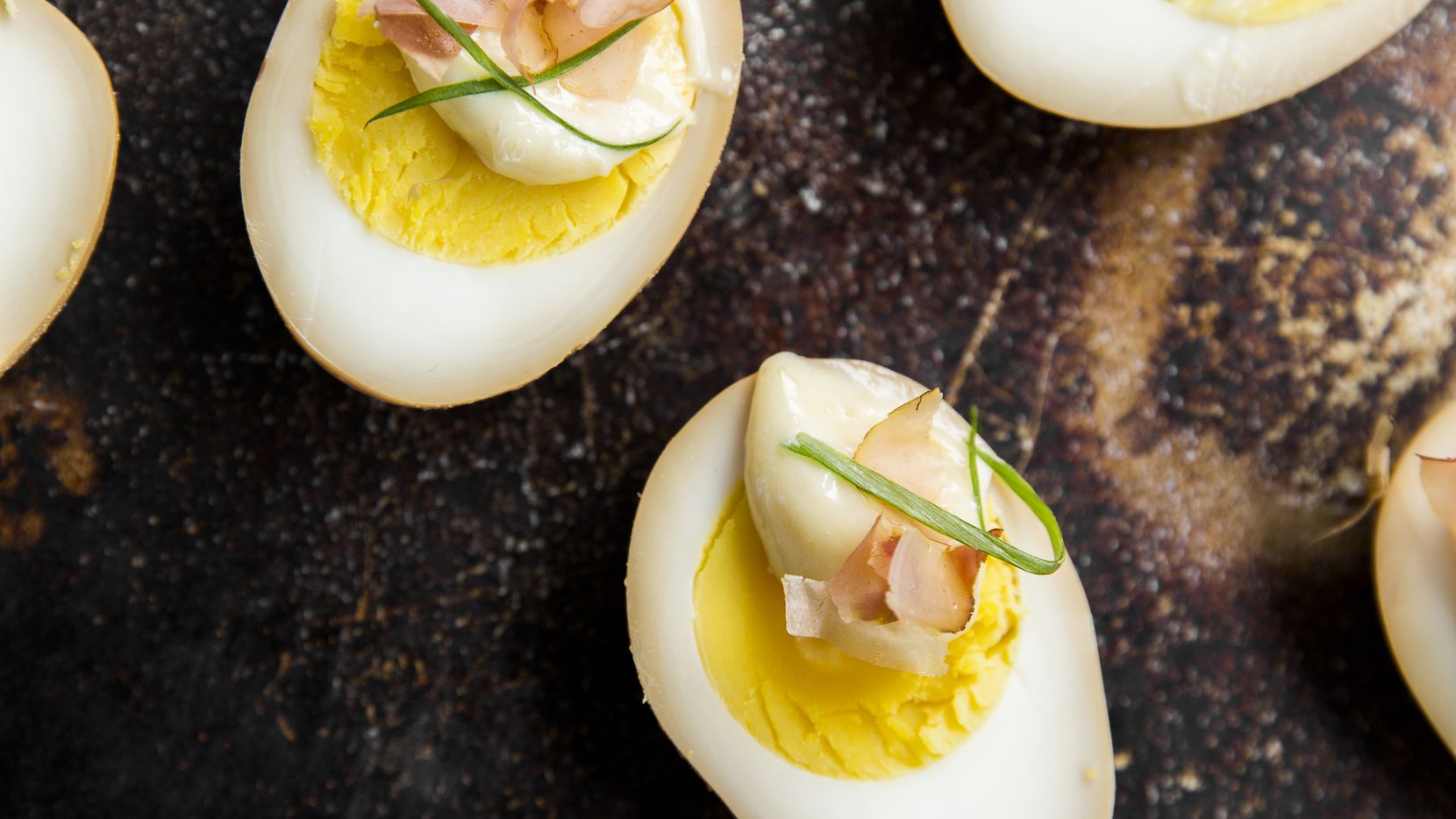 SOY SAUCE PICKLED  DEVILED EGGS  from Houston chef Chris Shepherd's new cookbook, 'Cook Like a Local: Flavors than Can Change How You Cook and See the World,' co-written with Kaitlyn Goalen (Clarkson Potter, $35)