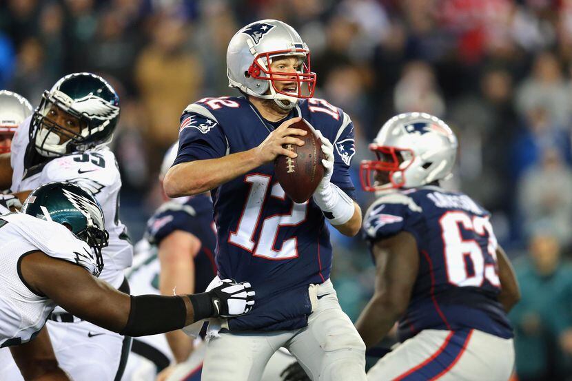 Tom Brady (12) va por su sexto título con los Patriots de Nueva Inglaterra. (Getty...