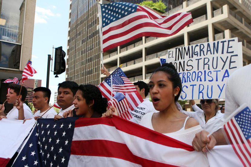 Activistas de Dallas convocaron una marcha proinmigrante en 2005. (AL DÍA/ARCHIVO)
