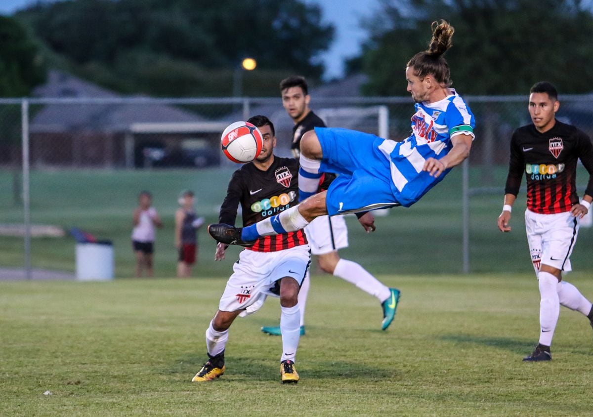Fort Worth Vaqueros (blue) take on NTX Rayados (black) in US Open Cup play. (5-9-18)