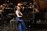 Pianist Joyce Yang performs with the Fort Worth Symphony Orchestra and guest conductor Edo...