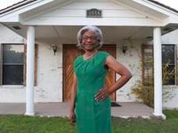 Wanda Wesson photographed outside White Rock Chapel in Addison prior to Tuesday night's...