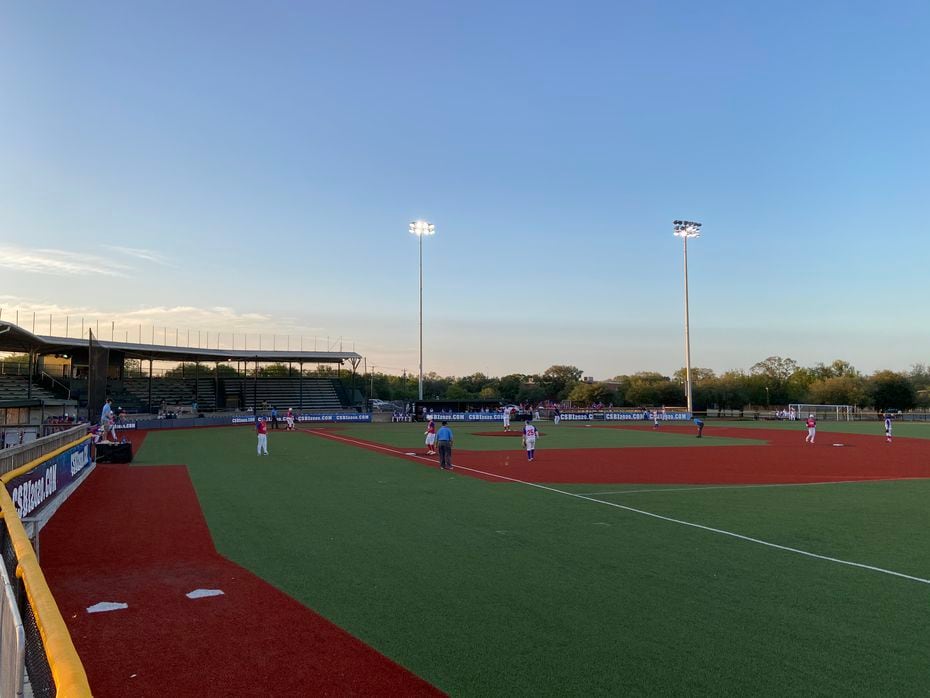 A photo taken during a game at the Collegiate Summer Baseball Invitational.