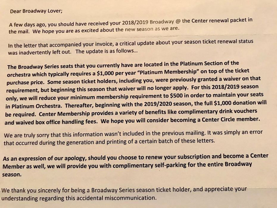 Season Ticket Member Boxes, We hope you enjoyed what we sent you in the  mail, Season Ticket Members 