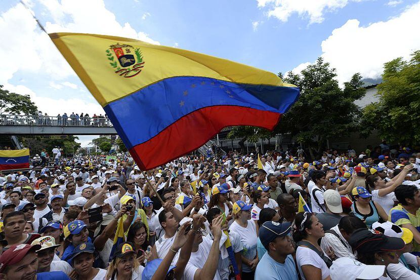 Hoy 1 de septiembre  se realizó una marcha  por Caracas convocada por la oposición./GETTY...