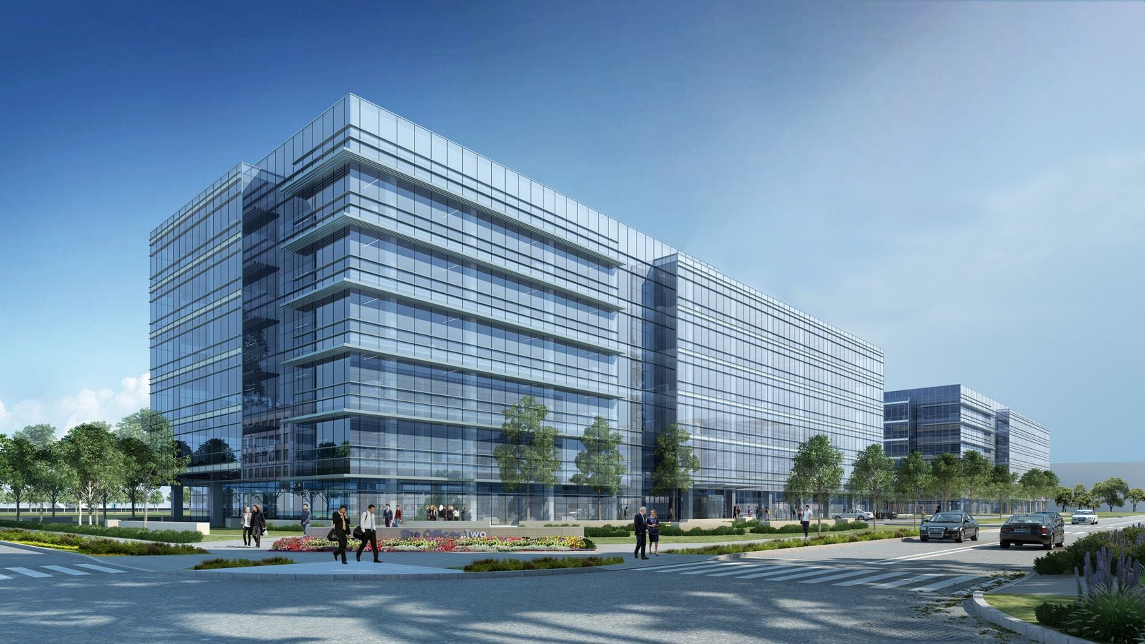 Artist's rendering for the Offices Two at Frisco Station