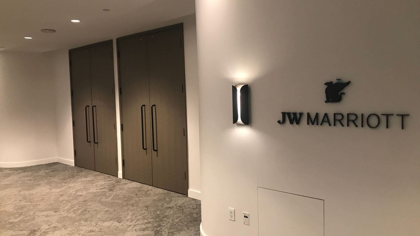 The interior of the JW Marriott.