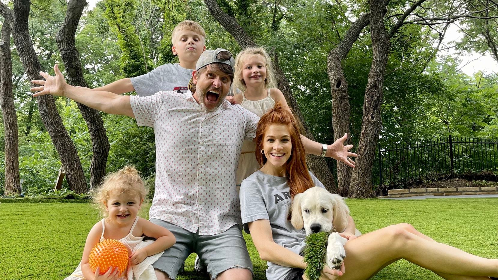 Mike and Jenn Todryk are shown with their three children and dog. The family is a frequent...