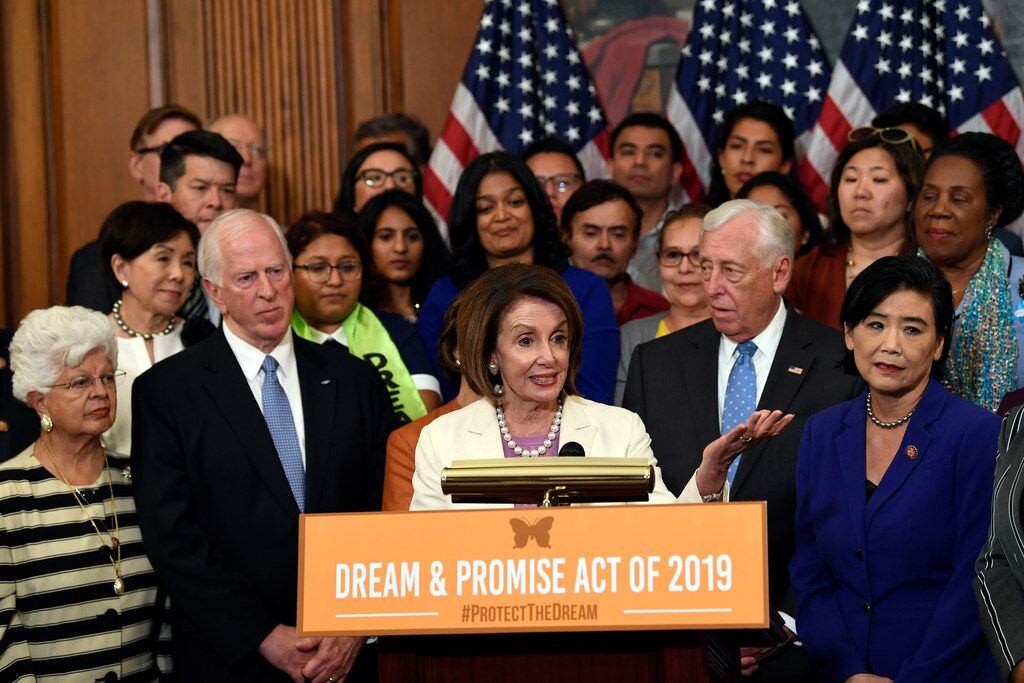 House Speaker Nancy Pelosi spoke earlier this month in Washington about the American Dream...