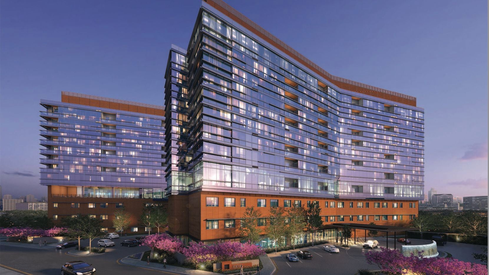The two Ventana towers are planned at the southwest corner of U.S. 75 and Northwest Highway.