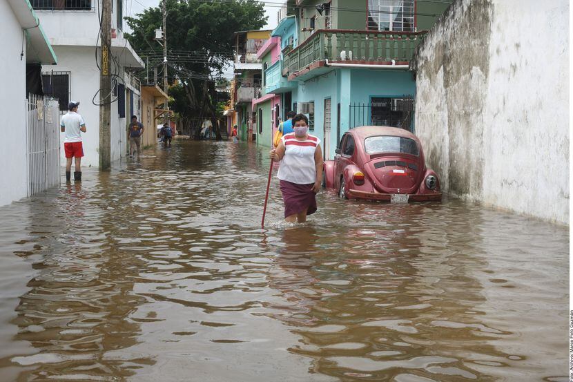 Tres días de intensas precipitaciones se vivieron en Villahermosa, Tabasco, como...