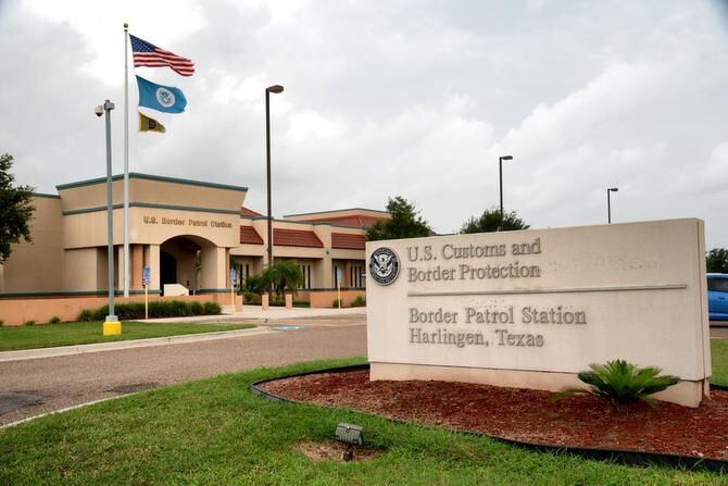 Estación de la patrulla fronteriza en Harlingen, Texas.
