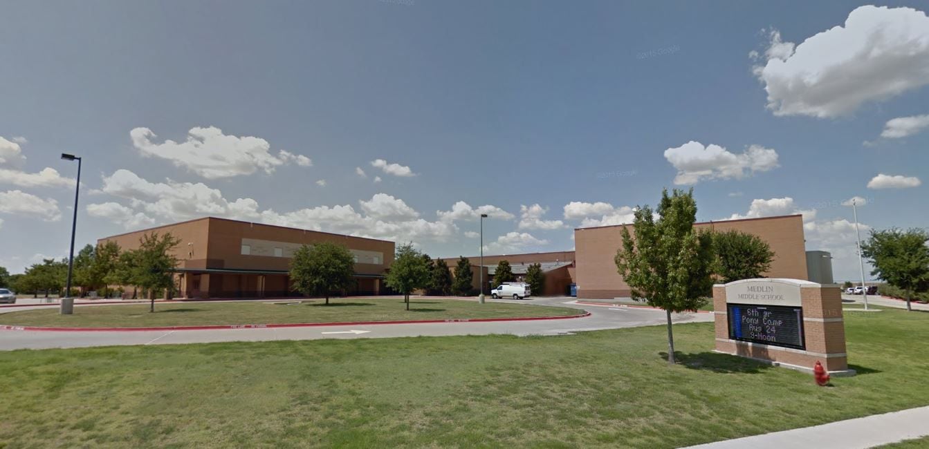 Medlin Middle School in Trophy Club, Texas (Google Maps)