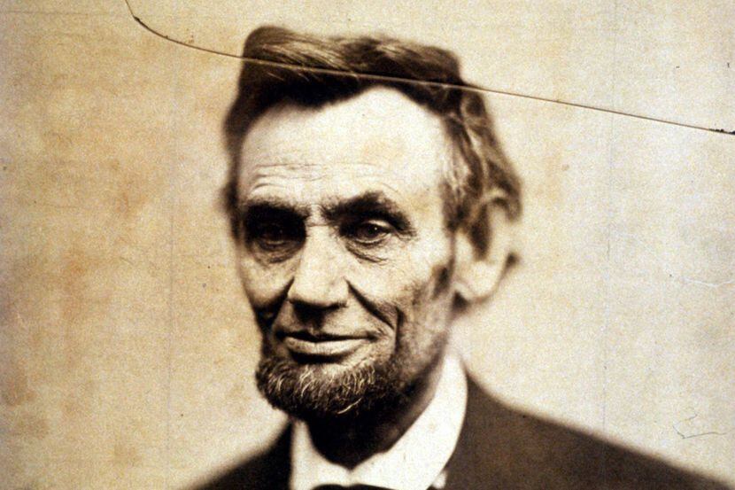 Retrato de President Abraham Lincoln tomado el 5 de febrero de 1865, ahora en exhibición en...