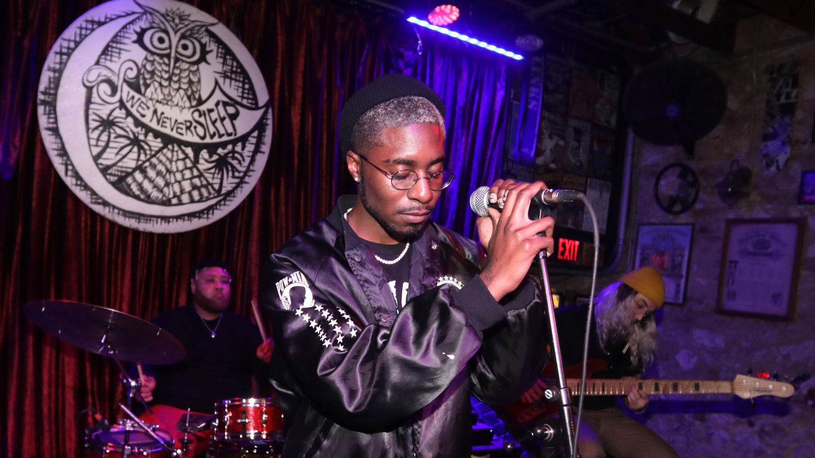 Cameron McCloud performed with Dallas band Cure for Paranoia at Three Links in Dallas on...
