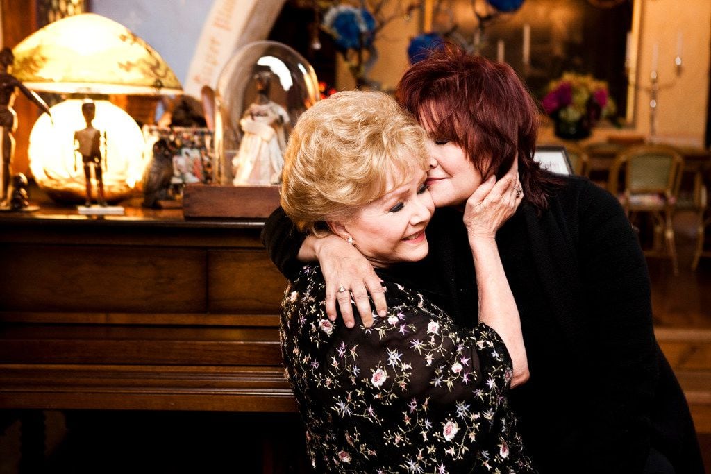 Carrie Fisher with her mother, Debbie Reynolds, in Beverly Hills, Calif., Nov. 27, 2010. 