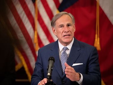 Gov. Greg Abbott announced a strike force in charge of laying steps to re-open the Texas economy in the wake of shutdowns to flatten the curve of the new coronavirus, at a press conference in the capitol on April 17, 2020 in Austin.