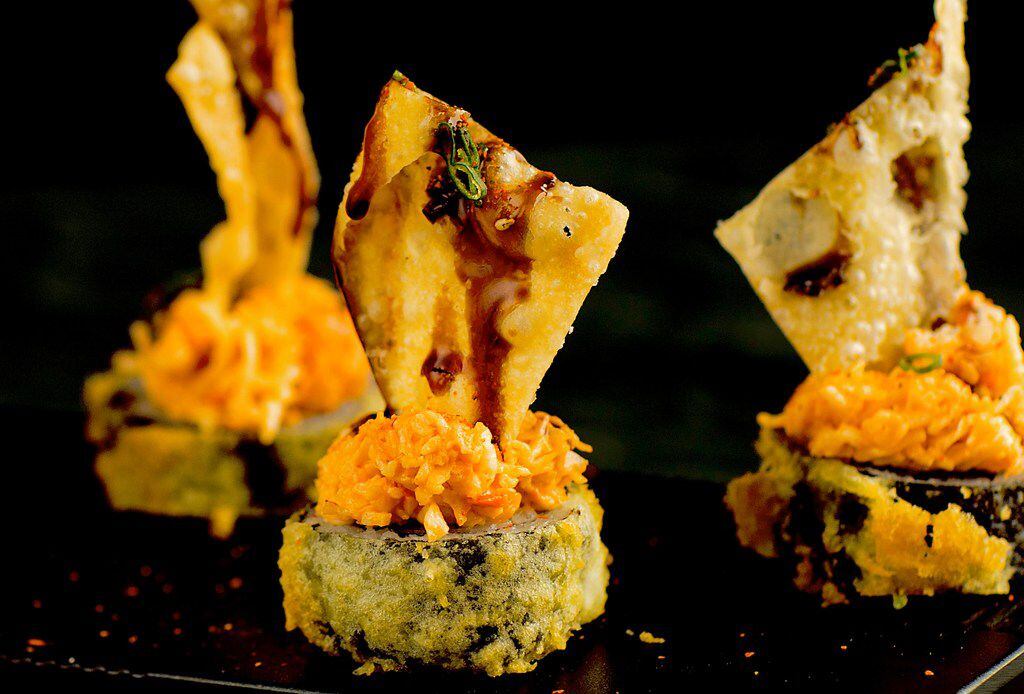 The Hot Mess roll at SushiFork is made with krab, cream cheese and jalapeno, tempura fried....