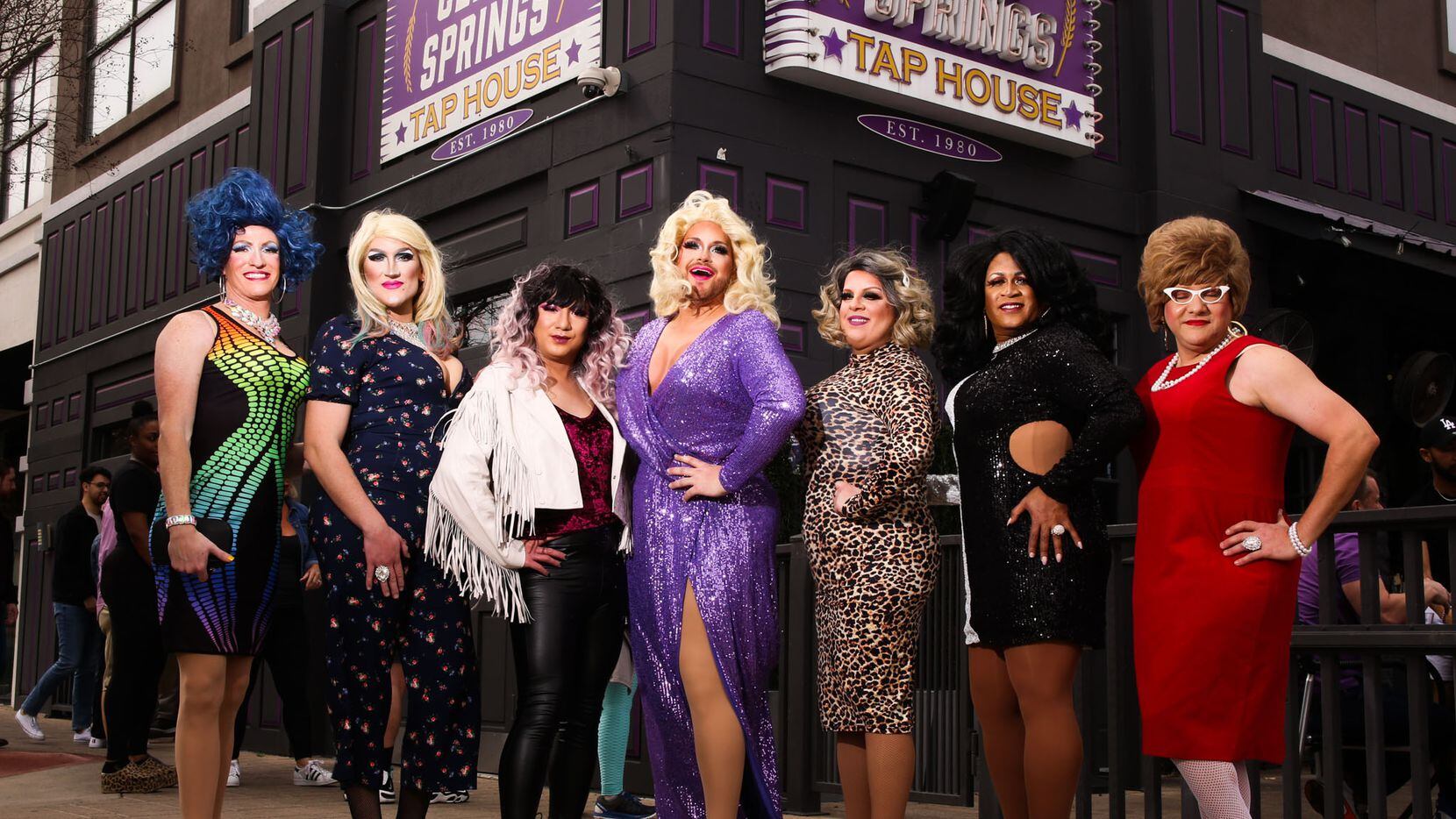 Mack Campbell, aka Marsha Dimes, and his squad of drag performers, Sisters-in-Action,...