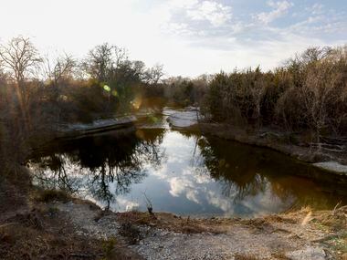A section of Tenmile Creek on the Ladd property pictured in Duncanville, Texas, Monday,...