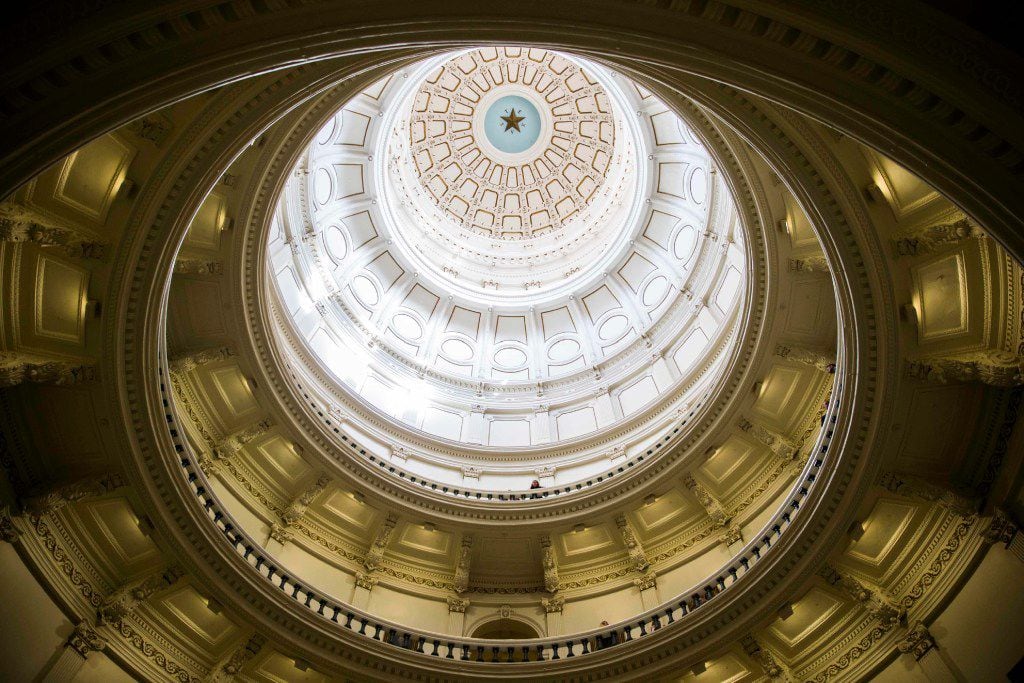 The rotunda of the Texas state capital during the first day of the 85th Texas Legislative...