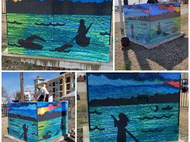 The town of Little Elm partnered with the local Signarama to wrap public utility boxes in an...